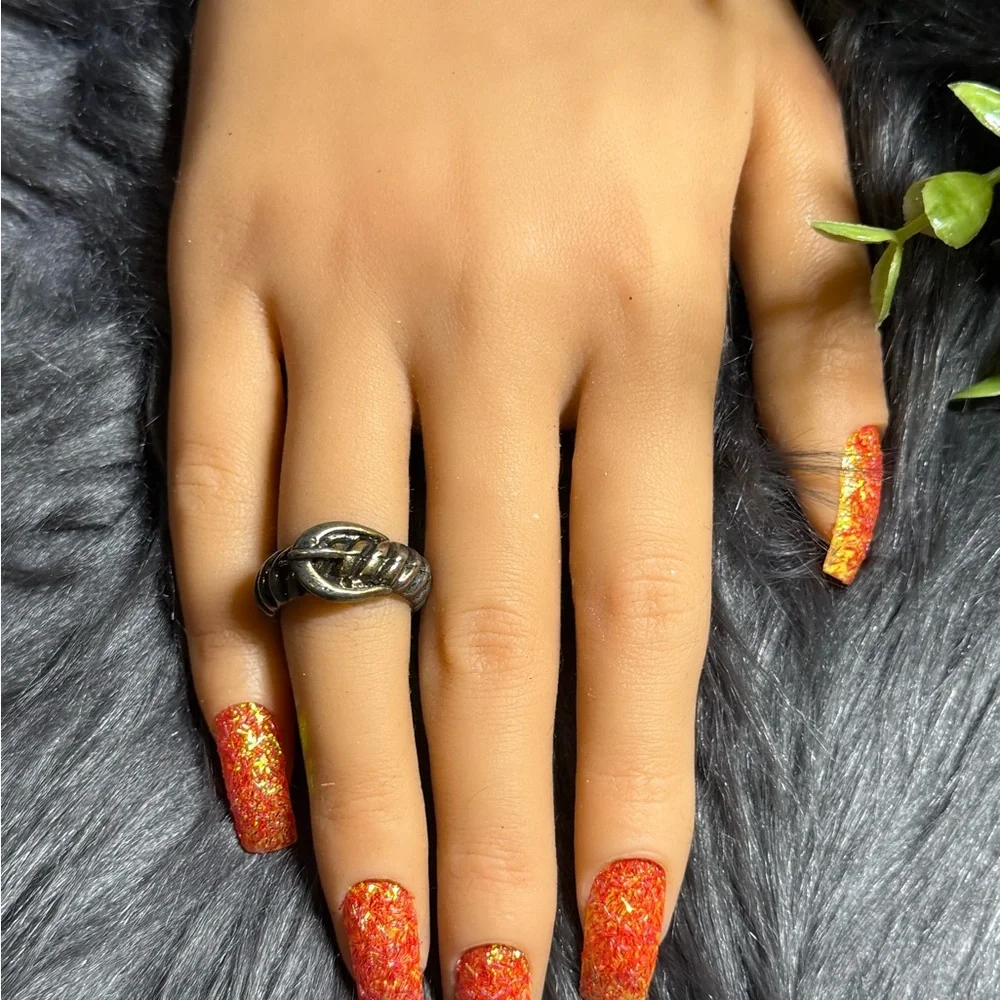 Vintage-Style Twisted Knot Copper Ring - Women's‎ Fashion Jewelry